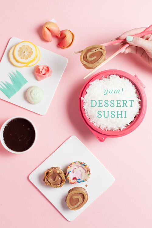 Sugary Dessert Sushis