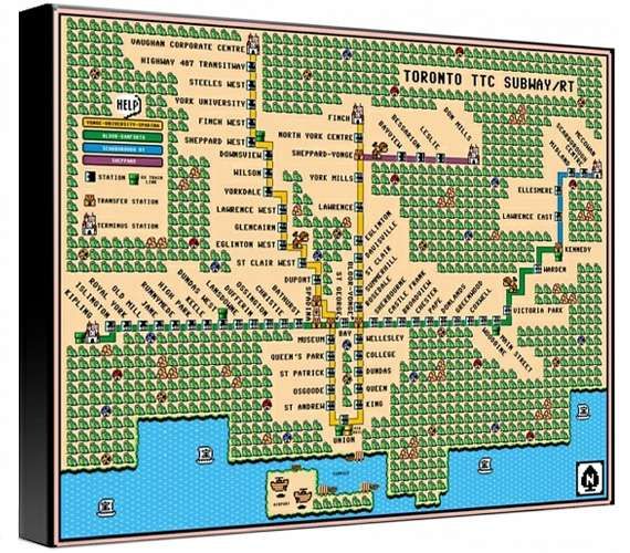 8-Bit Transit Depictions