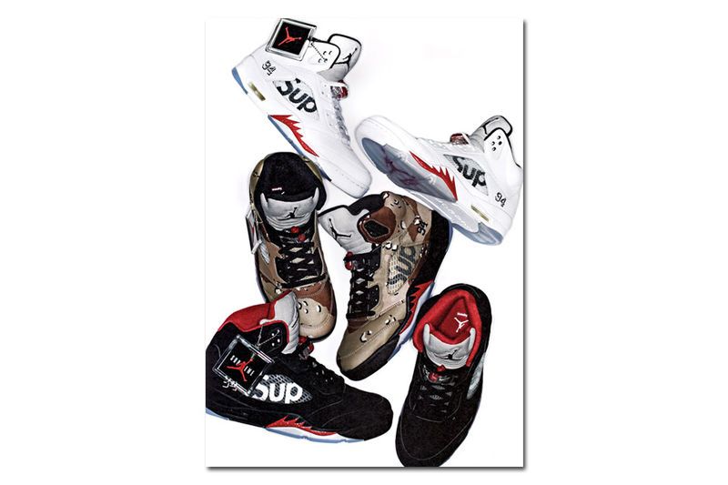 Iconic Crossover Sneakers supreme x air jordan