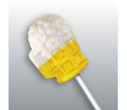 Beer-Shaped Fruit Lollipops