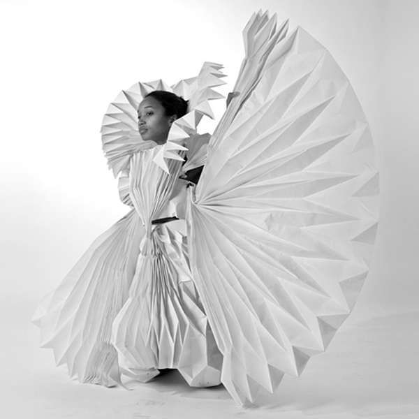 Complex Paper-Made Gowns