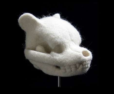 Spooky Stuffed Animal Skulls