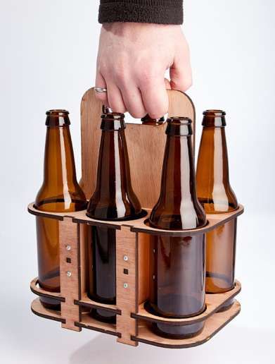 Reusable Wooden Beer Carriers