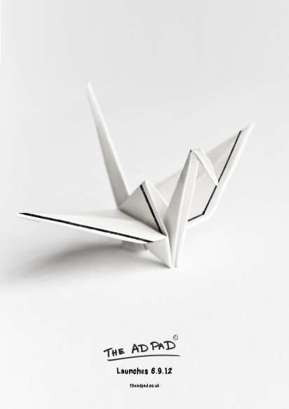 Origami Sketch Paper Ads