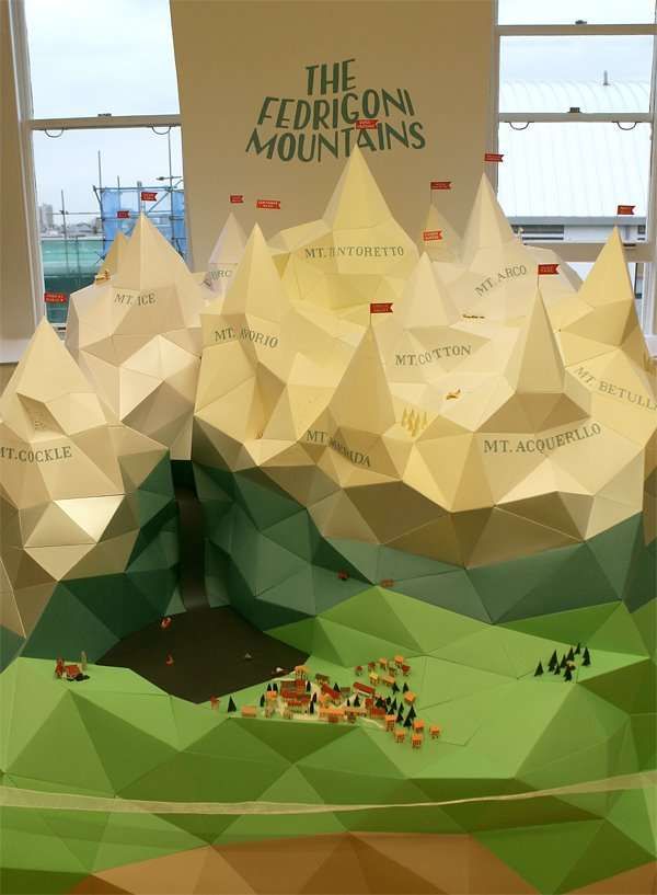 Papercraft Mountain Ranges