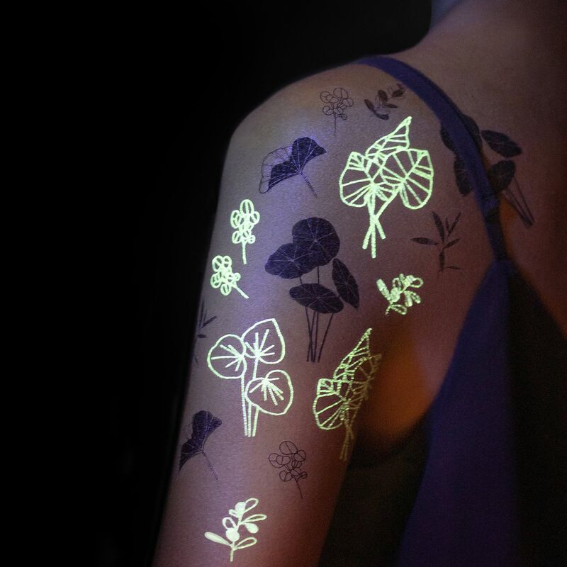 25 Spectacular Neon Tattoos That Glow In Vivid Color  Uv tattoo Neon  tattoo Bright tattoos