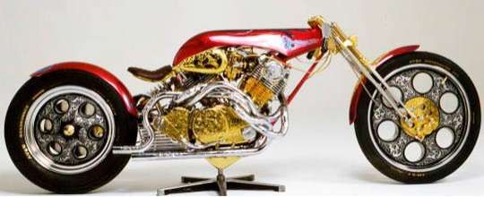 Customised Golden Bikes