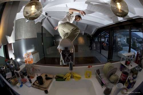 In-Home Skateboading