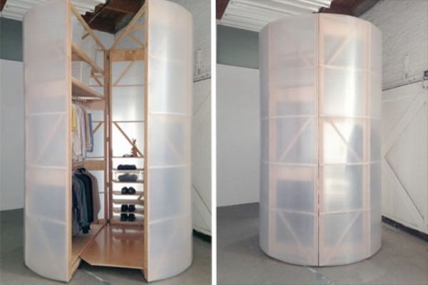 Cylindrical Clothing Storage Spaces