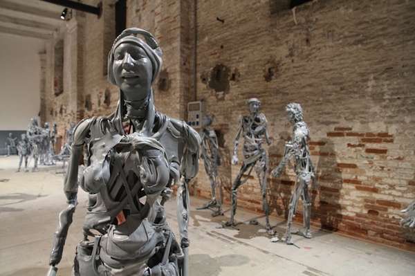 Zombified Humanoid Sculptures