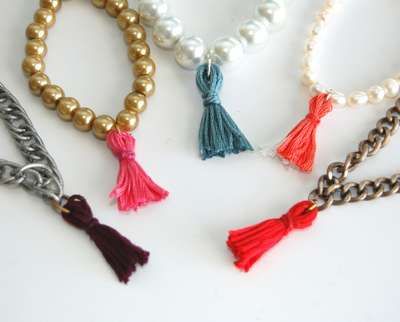 DIY Beaded Tassel Bracelets