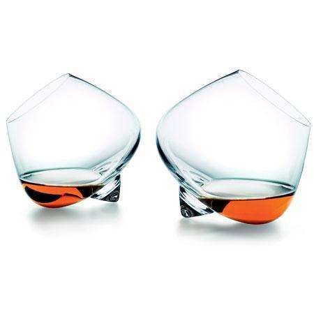 Tilted Liquor Glasses