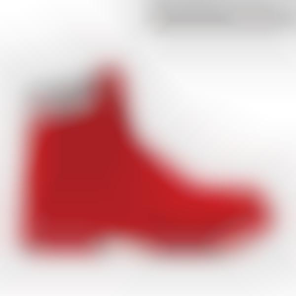 all red timberland boots