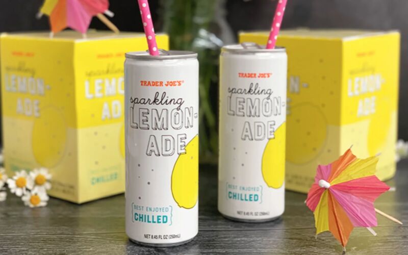 Sparkling Canned Lemonades Trader Joes Sparkling Lemonade 0709