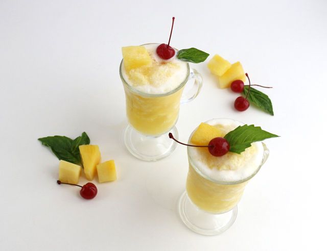 Pineapple Juice Slushies