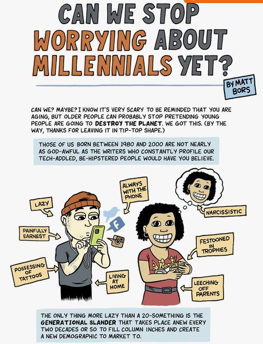 Accurately Depicted Millennials Infographics