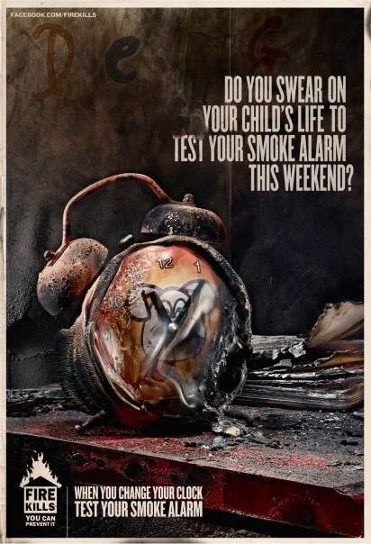 Burned Clock Ads