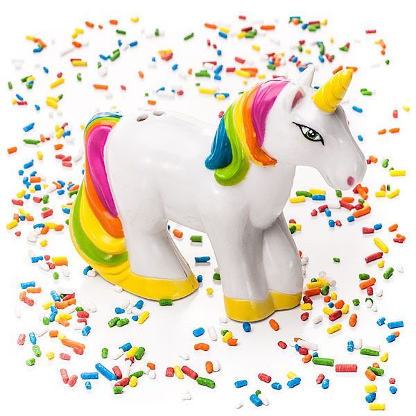 Unicorn-Shaped Sprinkle Shakers