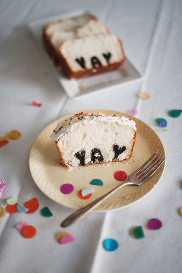 DIY Hidden Text Cakes