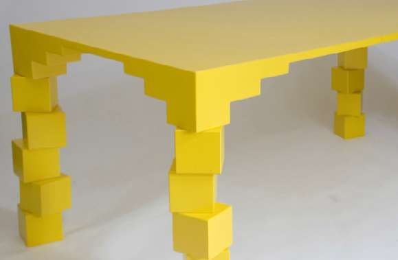 Precarious Pixelated Tables