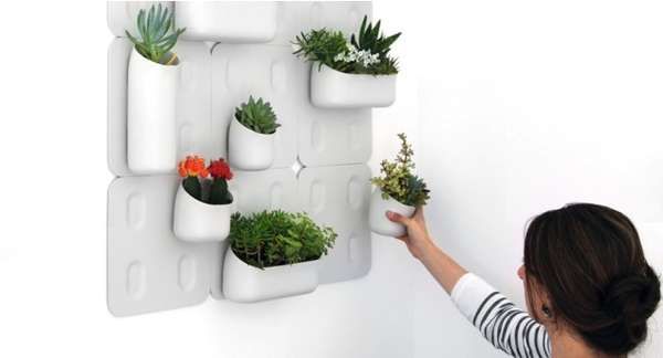 Wall-Mounted Modular Flowerpots