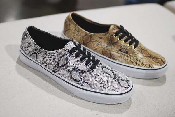 Slithery Textured Sneakers