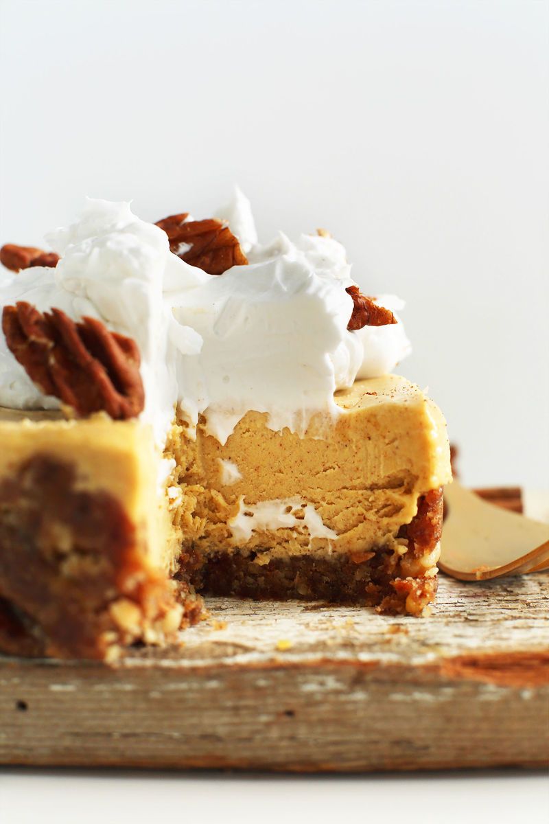 Vegan Pumpkin Cheesecakes