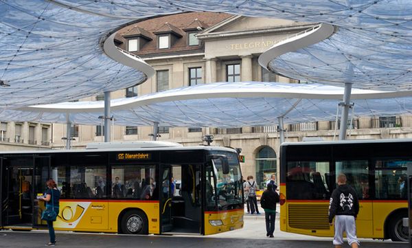 Air-Filled Bus Canopies