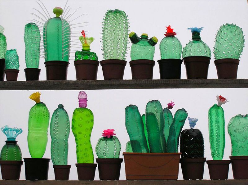 Upcycled Plastic Sculptures