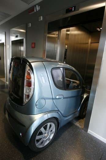 Elevator-Sized Electric Cars