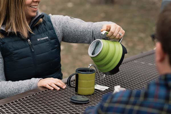 folding camping kettle