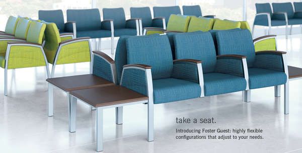 Chic Continuous Chairs Waiting Room Seats