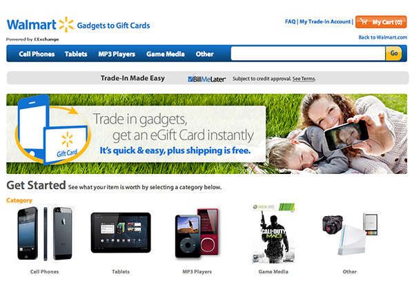 Technology Trade-In Programs : Walmart 'Gadgets to Gift Cards' program