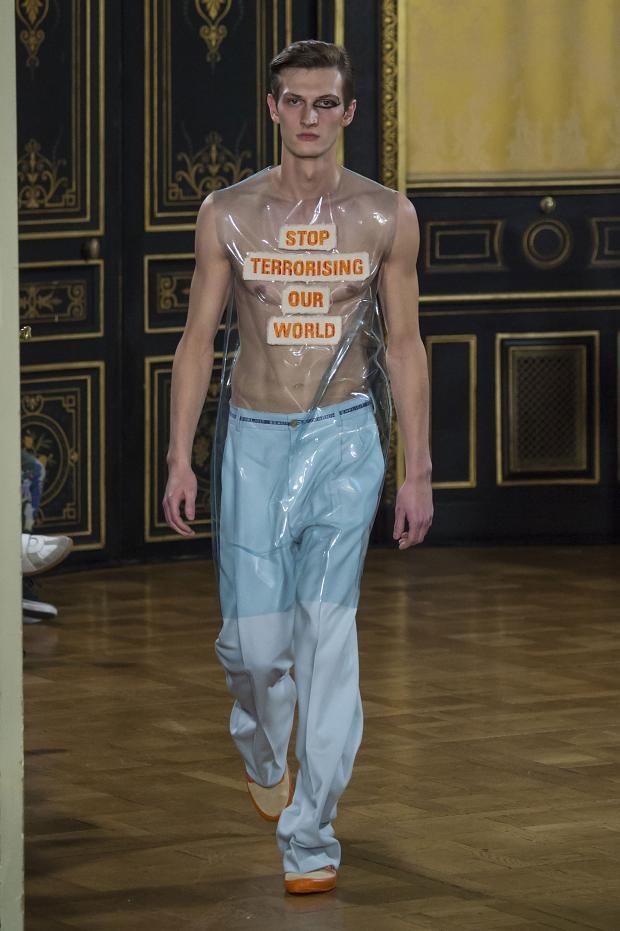 Warning Label-Clad Couture