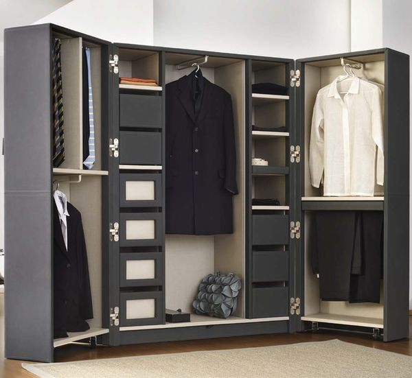 Elegant Leather Wardrobe Units