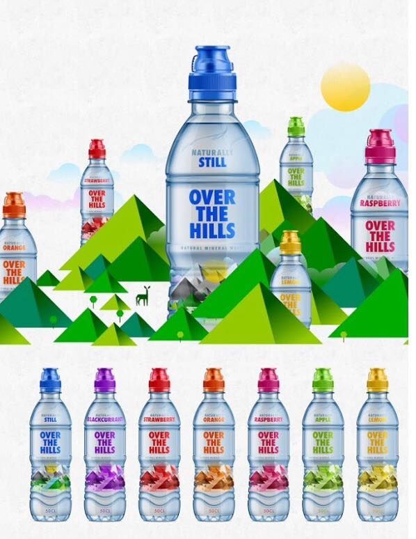 Mountainous Water Labels