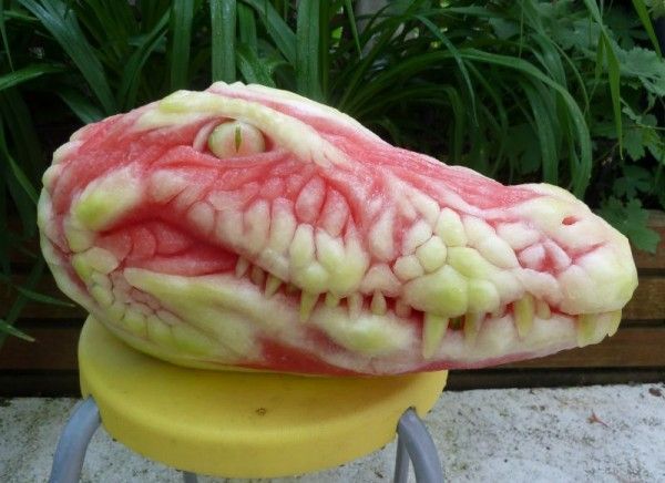 Reptilian Watermelon Art