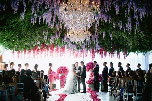 Hanging Wisteria-Filled Weddings