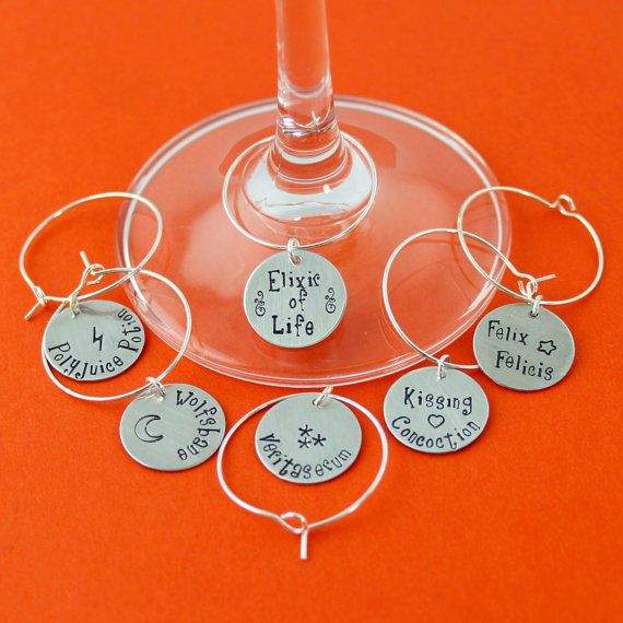 12 pcs Wine Charms Drink Tags for Party Martini Glass Markers