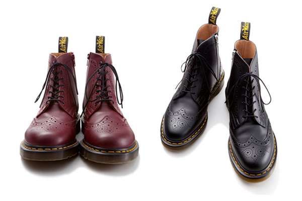 High Class Army Boots Wing Tip Dr Martens