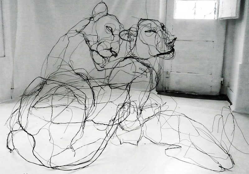 Wire Animal Sculptures