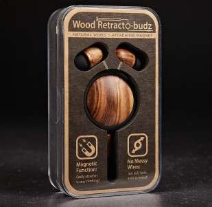 African Zebrawood Earbuds