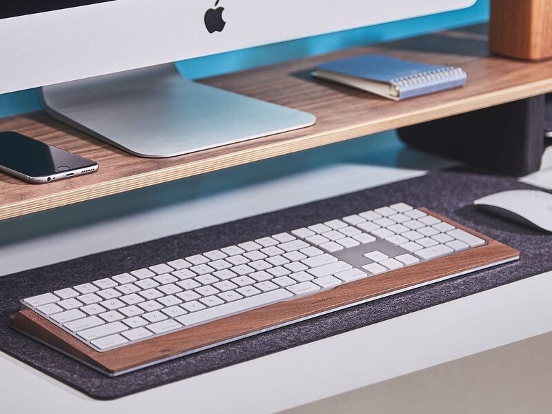 wooden keyboard tray