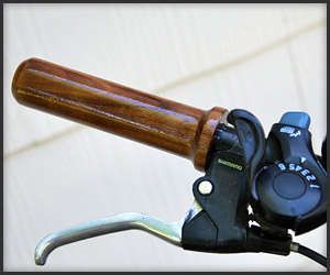 Rustic Hardwood Bike Handles