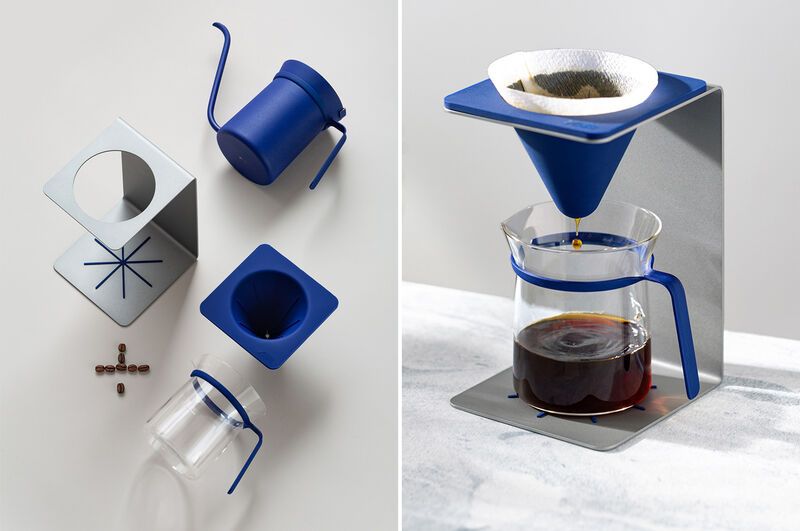 Sleek Single-Cup Coffee Makers : X&Y pour-over coffee set