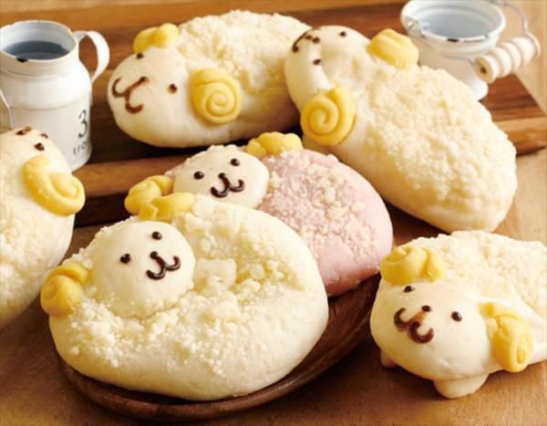 Sheep-Shaped Baked Goods