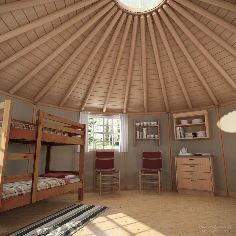 Hybrid Yurt-Cabins