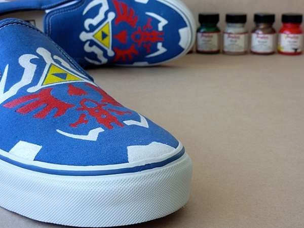 Triforce Skate Shoes zelda twilight princess vans