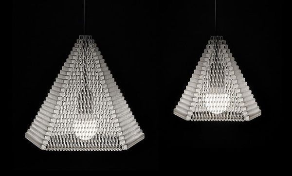 Flat-Packed 3D-Printed Lampshades