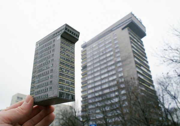 Miniature Recycled Buildings